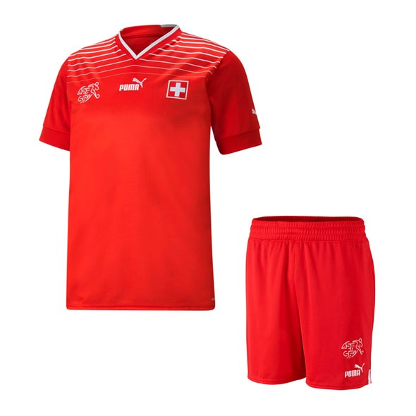 Camiseta Suiza Primera equipo Niño 2022 Rojo